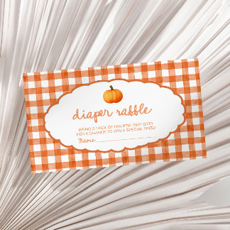 Carte D'accompagnement Fête Prénatale Bébé Citrouille Automne Fantaisiste