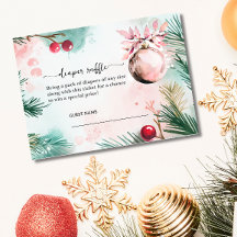 Fête Prénatale Bébé Fille Noël Hiver Tirage au Sor