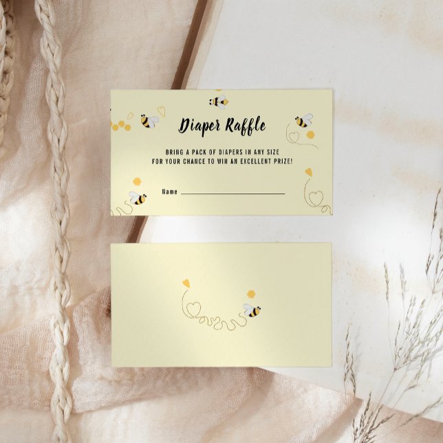 Carte D'accompagnement Fête Prénatale Bumblebee Honey Tirage au Sort de C (Créateur téléchargé)