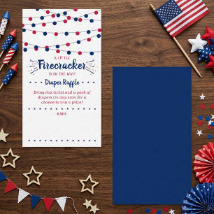 Carte D'accompagnement Feu d'artifice en route ! Fête prénatale pour bébé