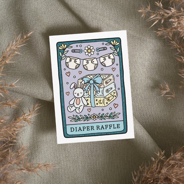 Carte D'accompagnement Fiche de boîtier Baby shower pour voleur de tarot (Créateur téléchargé)