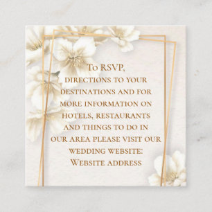 Carte D'accompagnement Fiche d'information sur les fleurs de bois de bois