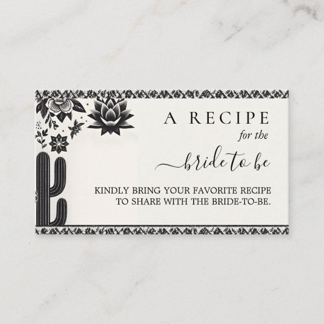 Carte D'accompagnement Fiesta Cactus Love In Bloom Fête des mariées Enclo (Devant)
