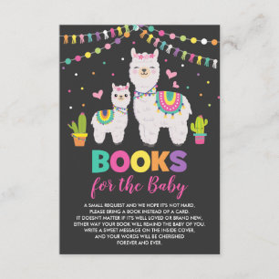 Carte D'accompagnement Fiesta Llama Alpaca Cactus Livres pour Baby Girl