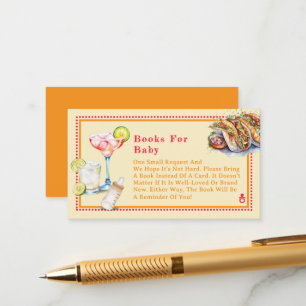 Carte D'accompagnement Fiesta Tacos Tequila Baby shower Livres Pour Bébé