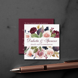 Carte D'accompagnement Figues florissantes   Moody Rustic Fruit Blossom D