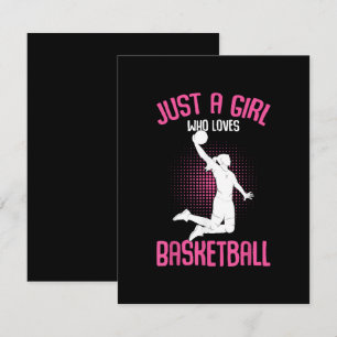 Carte D'accompagnement Fille de basketball Femmes