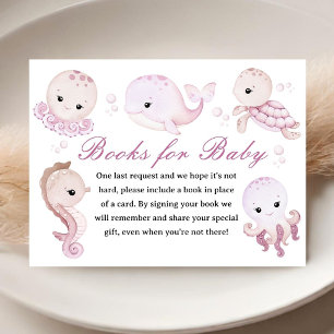 Carte D'accompagnement Fille de douche de bébé de mer Livres pour bébé