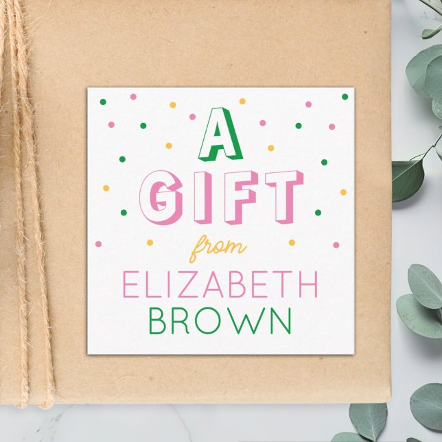 Carte D'accompagnement Filles Personnalisées Prévoyez Un Cadeau De (Créateur téléchargé)