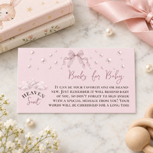 Carte D'accompagnement Fillet Arc Perle Fille Cadeau du Ciel Livre Baby S