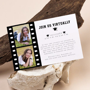 Carte D'accompagnement Filmstrip Photo Collage de la fiche de l'enseigne 