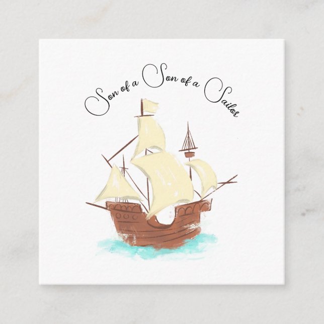 Carte D'accompagnement Fils d'un fils de marin pirate (Devant)