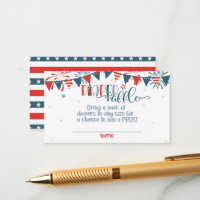 Filtre 4 juillet Baby shower Déchets Raffle