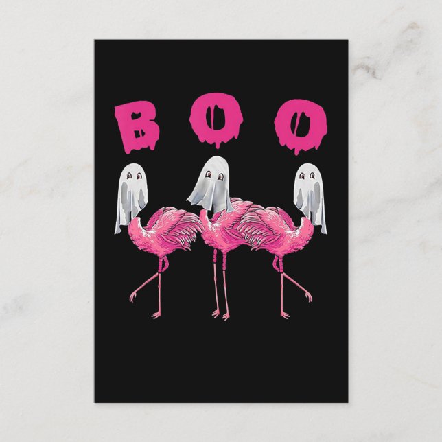 Carte D'accompagnement Flamant rose | Costume Halloween Flamant rose Fant (Devant)