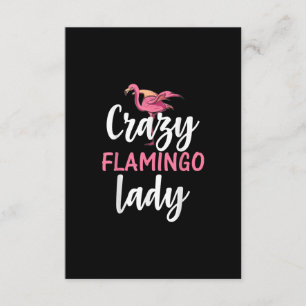 Carte D'accompagnement Flamant rose - Flamant rose fou cadeaux dame