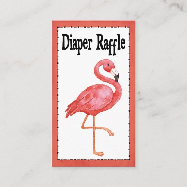Carte D'accompagnement Flamant rose rose Baby shower de  de carafe (Devant)