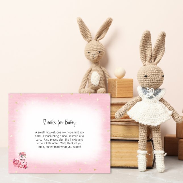 Carte D'accompagnement Flamant rose Rose Ballerina Livres Pour Baby showe (Créateur téléchargé)