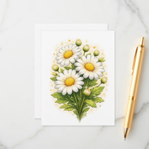 Carte d'accompagnement Fleur de Daisy