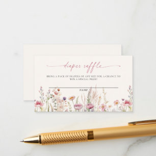 Carte D'accompagnement Fleur sauvage Baby shower de champ Déchets