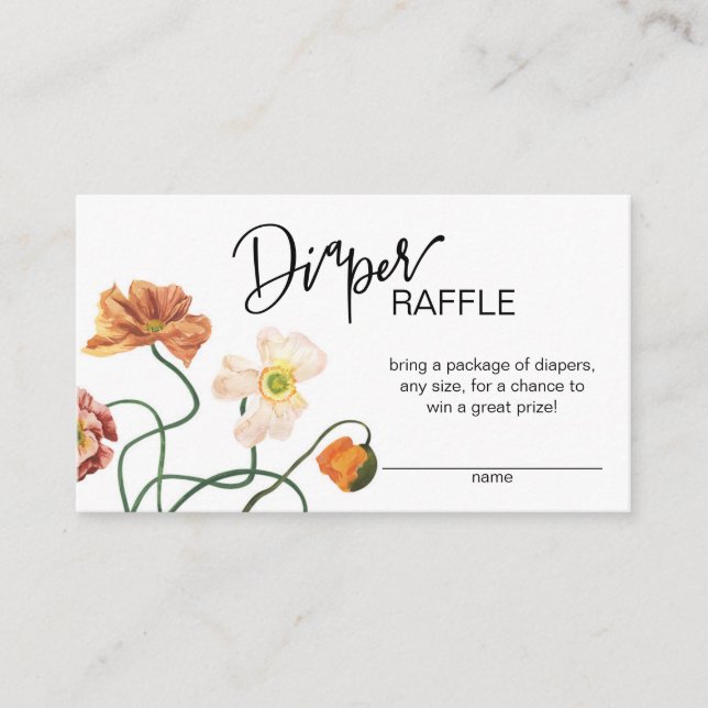 Carte D'accompagnement Fleur sauvage Baby shower Refroidisseur Enceinte C (Devant)