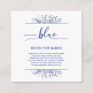 Carte D'accompagnement Fleur Sauvage Bleue Quelque Chose de Bleu Livres p