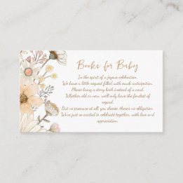 Carte D'accompagnement Fleur sauvage Boho Chic Livres Pour Baby Encape Ca