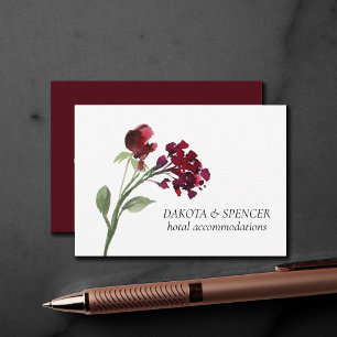 Carte D'accompagnement Fleur sauvage   Crimson Red Bohemian Flower Infos 