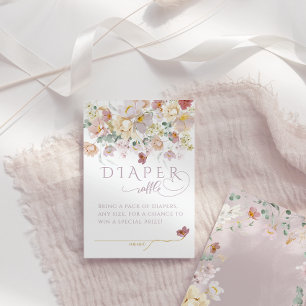 Carte D'accompagnement Fleur sauvage de printemps Purple Girl Baby shower