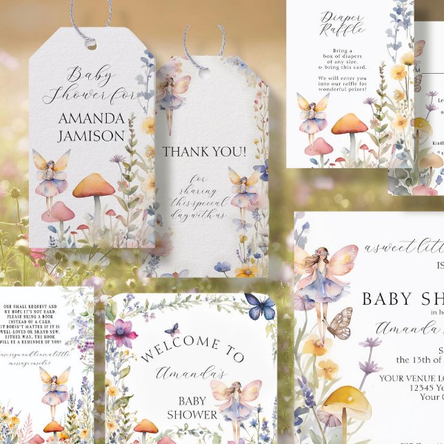 Carte D'accompagnement Fleur sauvage enchanté Livres de jardin fée pour b (Créateur téléchargé)