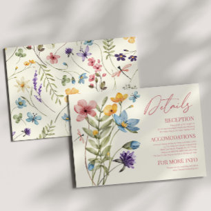 Carte D'accompagnement Fleur sauvage Fleur Fleur Florale Détails du Maria