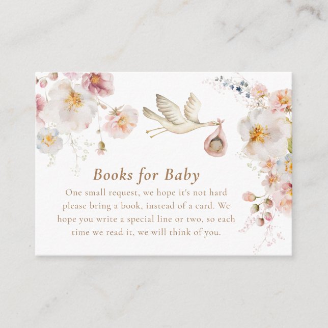 Carte D'accompagnement Fleur sauvage Garden Girl Books for Baby (Devant)