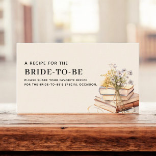 Carte D'accompagnement Fleur sauvage Nouveau chapitre Fête des mariées de