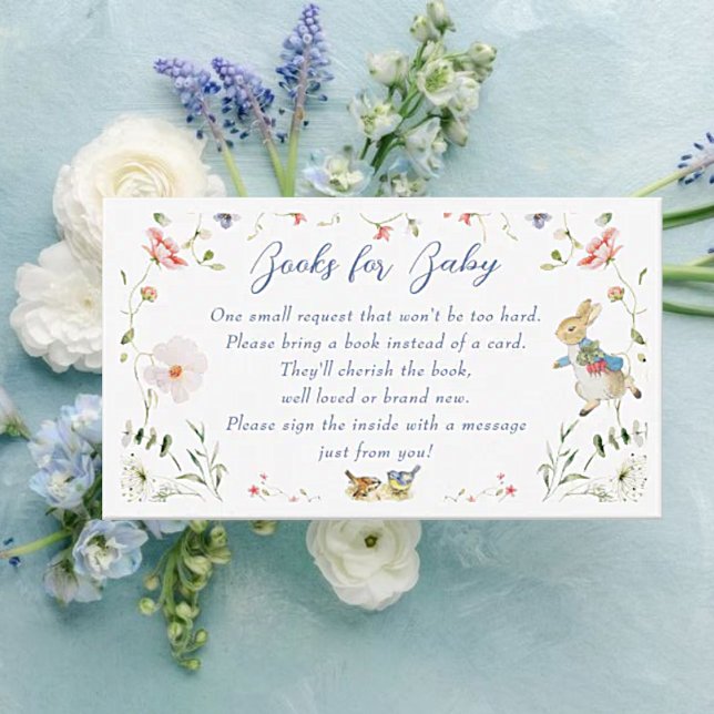 Carte D'accompagnement Fleur sauvage Peter le lapin Livres pour bébé (Créateur téléchargé)