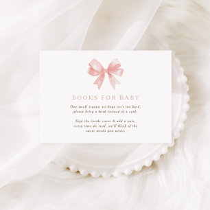 Carte D'accompagnement Fleur sauvage Rose Floral Baby Girls Bow Baby show
