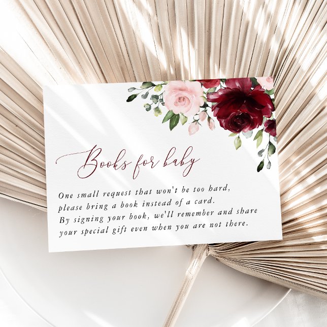 Carte D'accompagnement Fleurs Bourguignonnes, Fleurs Roses, Livres Pour B (Créateur téléchargé)