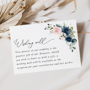 Carte D'accompagnement Fleurs de marine, Fleurs roses, Puits Floraux