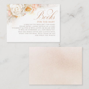 Carte D'accompagnement Fleurs Douces Élégantes Livres Pour Bébé