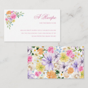 Carte D'accompagnement Fleurs du jardin Partagez la Fête des mariées de l