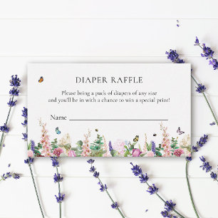 Carte D'accompagnement Fleurs et papillons violets roses Fromage de cou