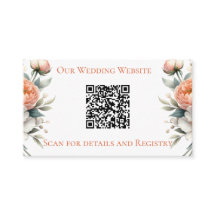 Fleurs minimales de pêche et de blanc 