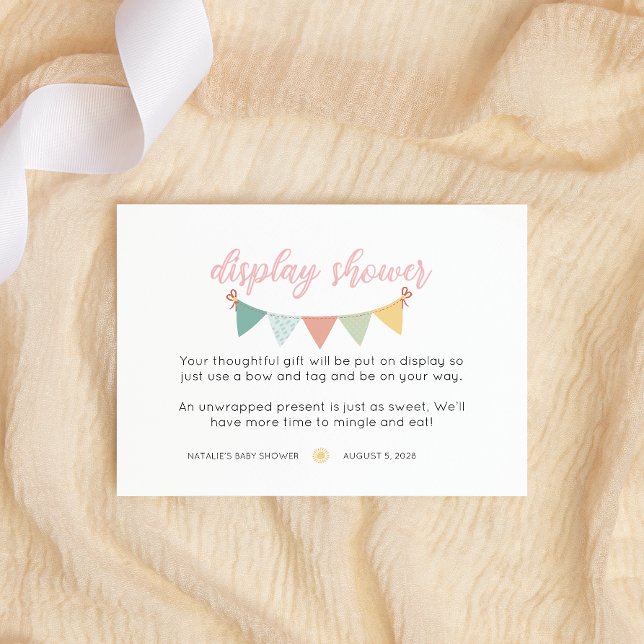 Carte D'accompagnement Fleurs printanières Papillon rose Fille Affichage  (Créateur téléchargé)