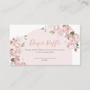 Carte D'accompagnement Fleurs roses Fille bébé en fleur de fleur Raffle