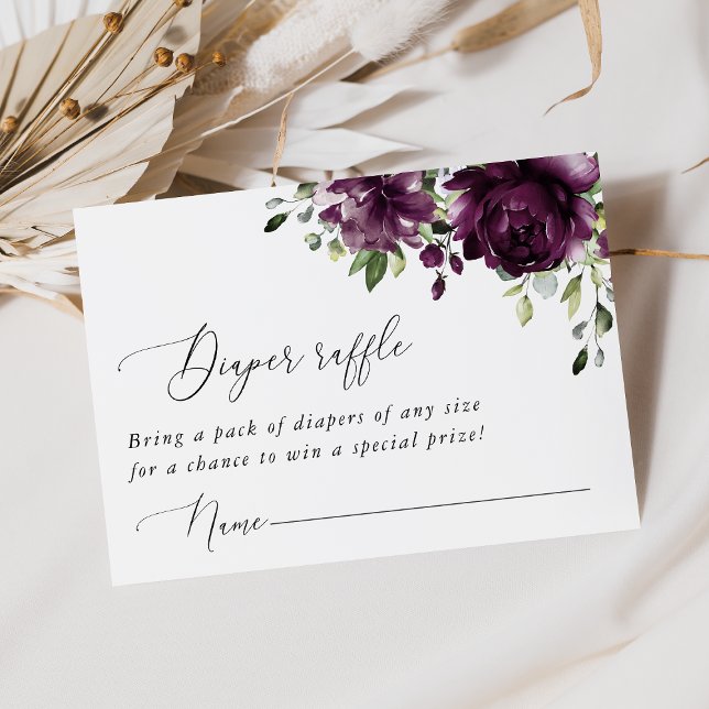 Carte D'accompagnement Fleurs violettes, Fleurs de prunes, Boho, Brochure (Créateur téléchargé)