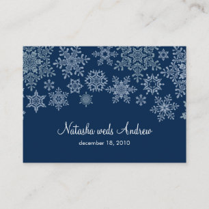 Carte D'accompagnement Flocons de neige d'hiver épousant la clôture de