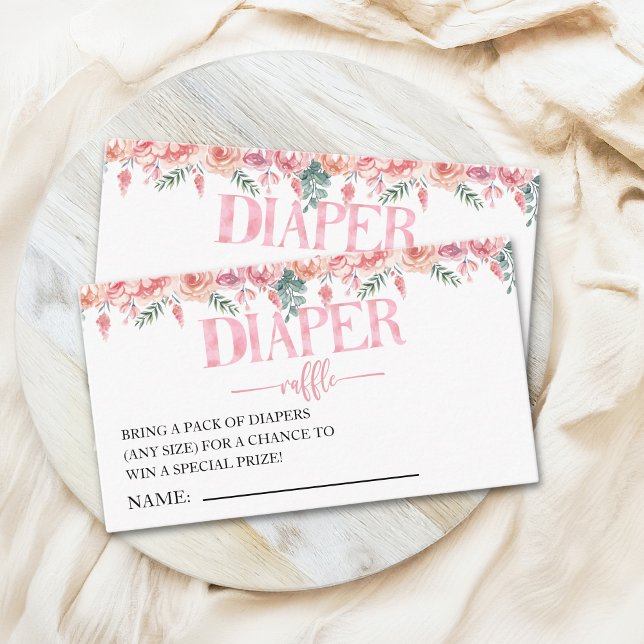 Carte D'accompagnement Floral Baby Shower – Baby in Bloom Theme (Créateur téléchargé)