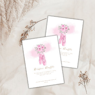 Carte D'accompagnement Floral Ballerina Chaussures Baby shower de rousseu