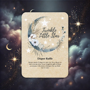 Carte D'accompagnement Floral Blanc Twinkle Petit Baby shower étoile