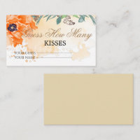 Floral devinez combien de baisers jeu nuptiale enc