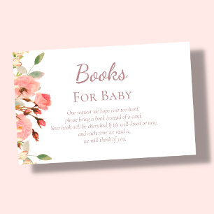 Carte D'accompagnement Floral Livres Pour Bébé