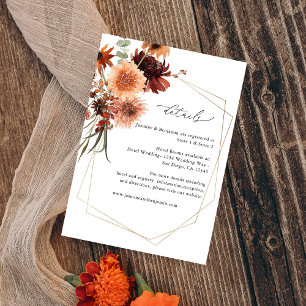 Carte D'accompagnement Flore rustique Terre & Champagne Détails 3